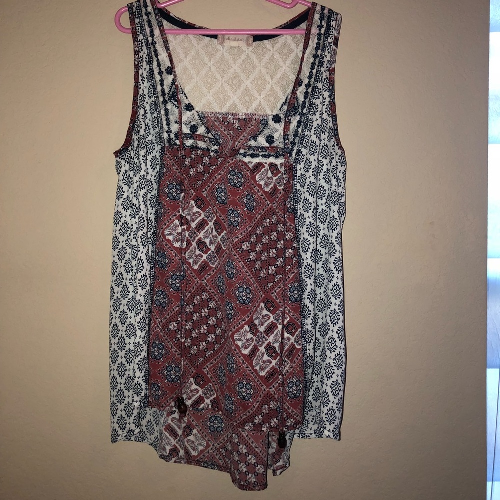 Red & Blue tank top